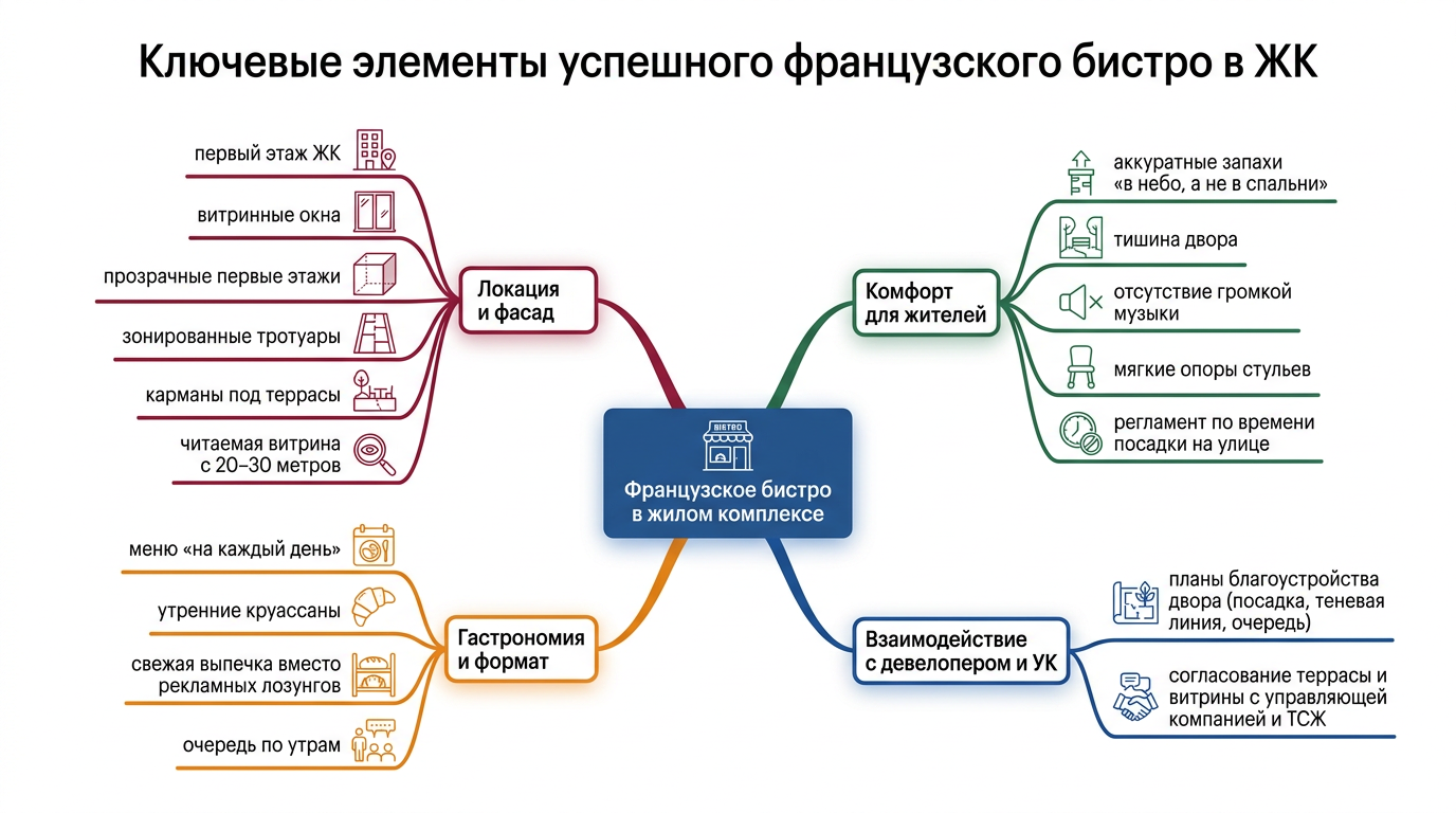 Ключевые элементы успешного французского бистро в ЖК